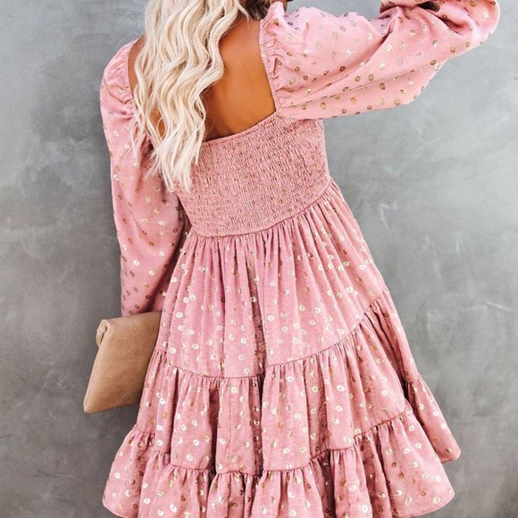 Holiday Pink Ruffle Long Sleeve- XL NWOT - Picture 6 of 9